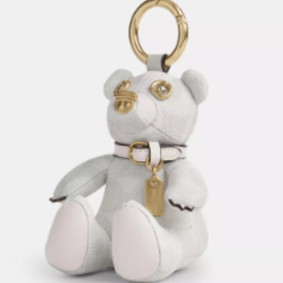 Collectible Bear Bag Charm In Signature Canvas - Picture 1 of 1